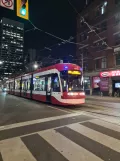 Toronto tram line 505 Dundas with low-floor articulated tram 4515 on Dundas Street West (2022)