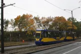 Toruń extra line 1R with railcar 232 on Konstytucji 3 Maja (2009)