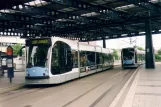 Ulm tram line 1 with low-floor articulated tram 44 "Max Eyth" at Ehinger Tor (2007)