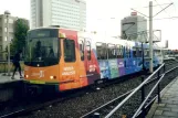 Utrecht tram line 21 with articulated tram 5005 at Kanaleneiland Zuid (2002)