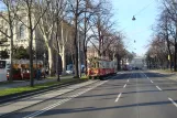 Vienna Oldtimer Tramway with railcar 4033 on Burgring (2014)