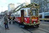 Vienna Oldtimer Tramway with railcar 4033 on Schwedenplatz (2014)