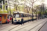 Vienna regional line 515 - Badner Bahn with articulated tram 120 "Michaela" at Oper (2001)