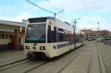 Vienna regional line 515 - Badner Bahn with low-floor articulated tram 401 at Wolfganggasse (2010)