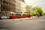 Vienna tram line 43  at Landesgerichtsstr. (2001)