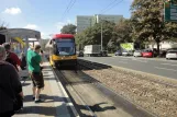 Warsaw tram line 26 with low-floor articulated tram 3178 at Okopowa (2012)