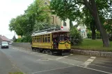 Woltersdorf Tramtouren with museum tram 218 near Thälmannplatz (2013)