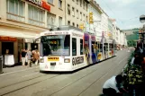 Würzburg extra line 2 with low-floor articulated tram 264 near Juliuspromenade (1998)