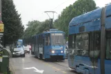 Zagreb extra line 3 with articulated tram 343 near Park Maksimir (2008)