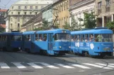 Zagreb tram line 14 with railcar 467 on Draškovićeva ulica (2008)