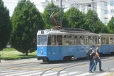 Zagreb tram line 2 with railcar 210 near Glavni Kolodvor (2008)