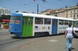 Zagreb tram line 4 with sidecar 874 by Glavni Kolodvor (2008)