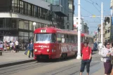 Zagreb tram line 6 with railcar 410 on Ulica Nikole Jurišića (2008)