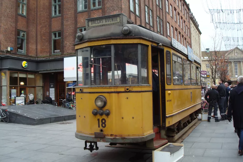 Aarhus museum tram 18, the front Ryesgade (2012)