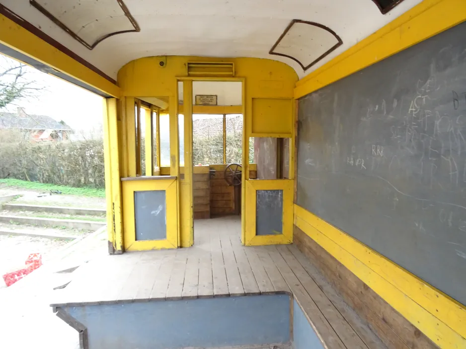 Aarhus railcar 9 inside Tirsdalen's Kindergarten (2024)