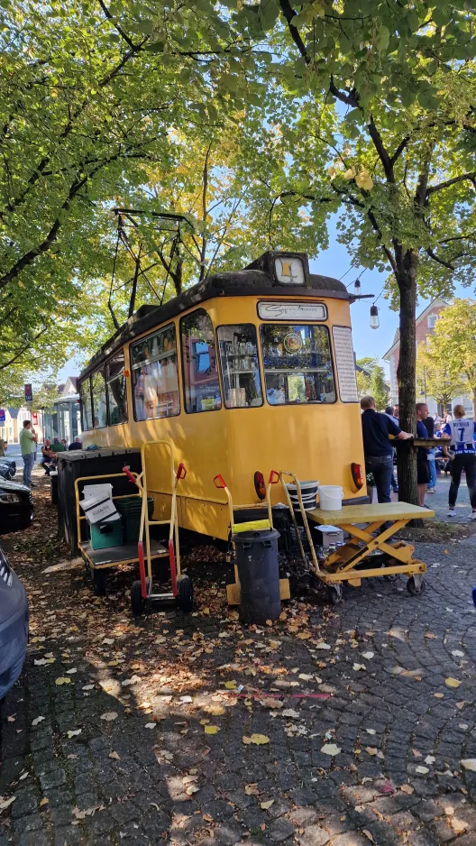 Bielefeld railcar, the front Siegfriedplatz (2024)