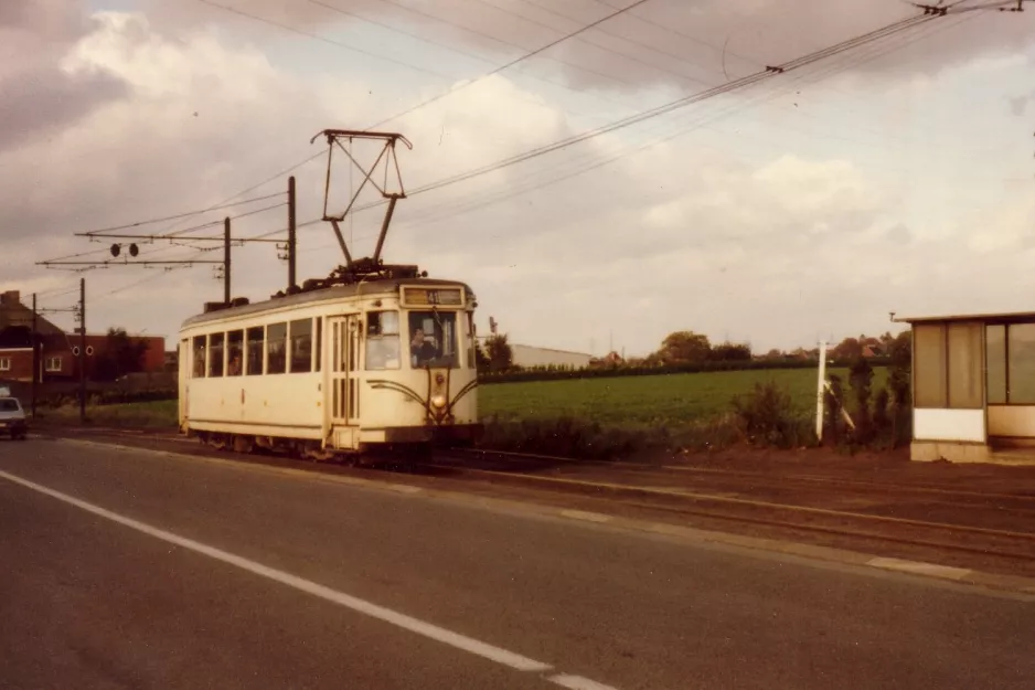 Brussels tram line 41  on Rue de Trazegnies (1981)