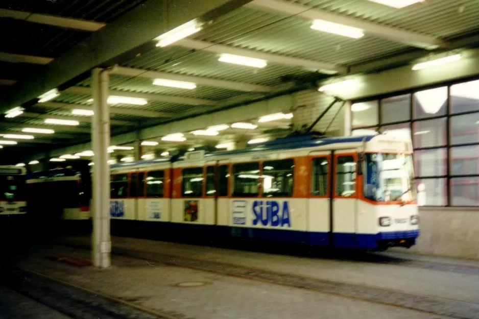 Darmstadt articulated tram 7601 inside HEAR mobilo Böllenfalltor (2001)