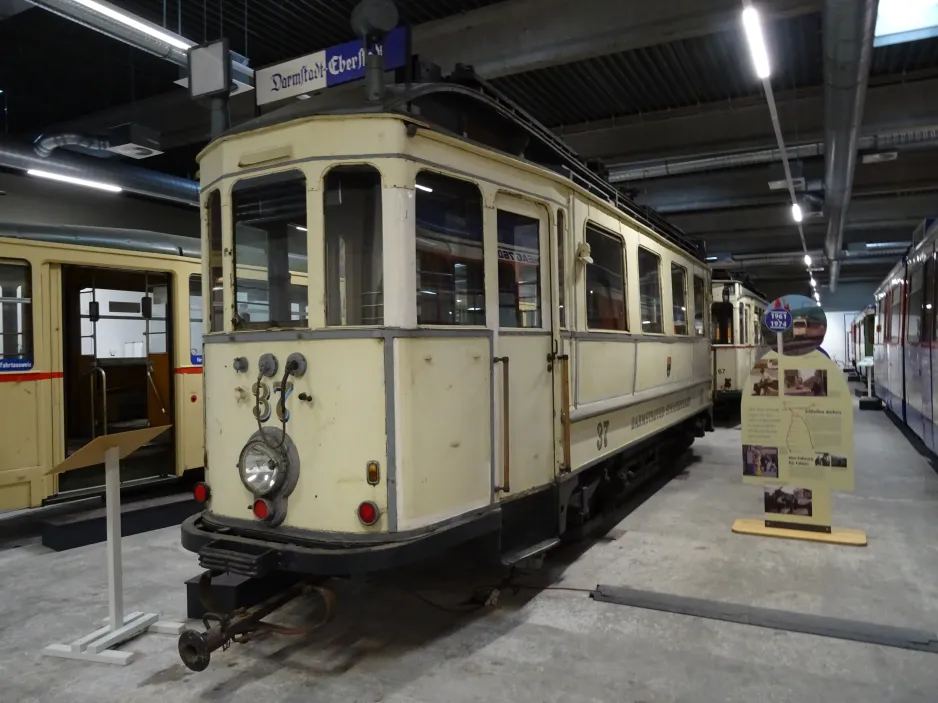 Darmstadt railcar 37 in Funkeschees Remise (2024)