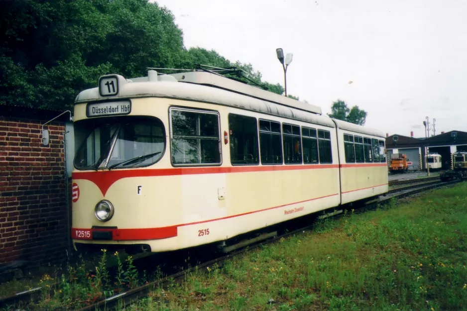 Dortmund articulated tram 2515 outside Nahverkehrsmuseum (2007)