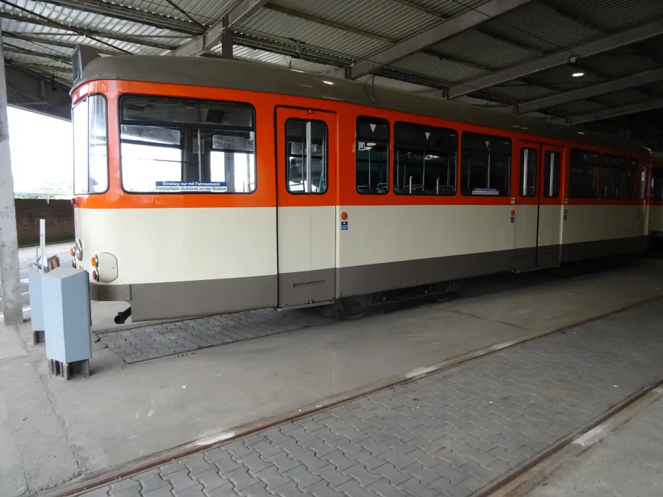 Frankfurt am Main museum tram 1804 inside Heilbronner Straße (2024)