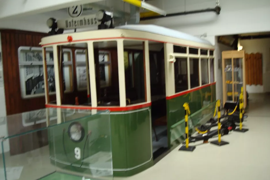 Gera railcar 9 in Straßenbahnmuseum (2014)