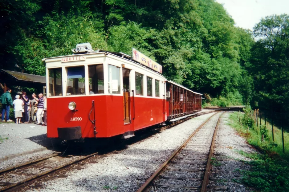 Han-sur-Lesse Grotte de Han with railcar ART 90 at Grotterne (2000)