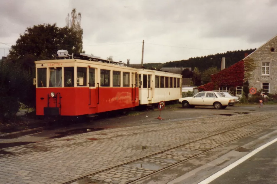 Han-sur-Lesse Grotte de Han with railcar ART 90 at Han-sur-Lesse (1981)