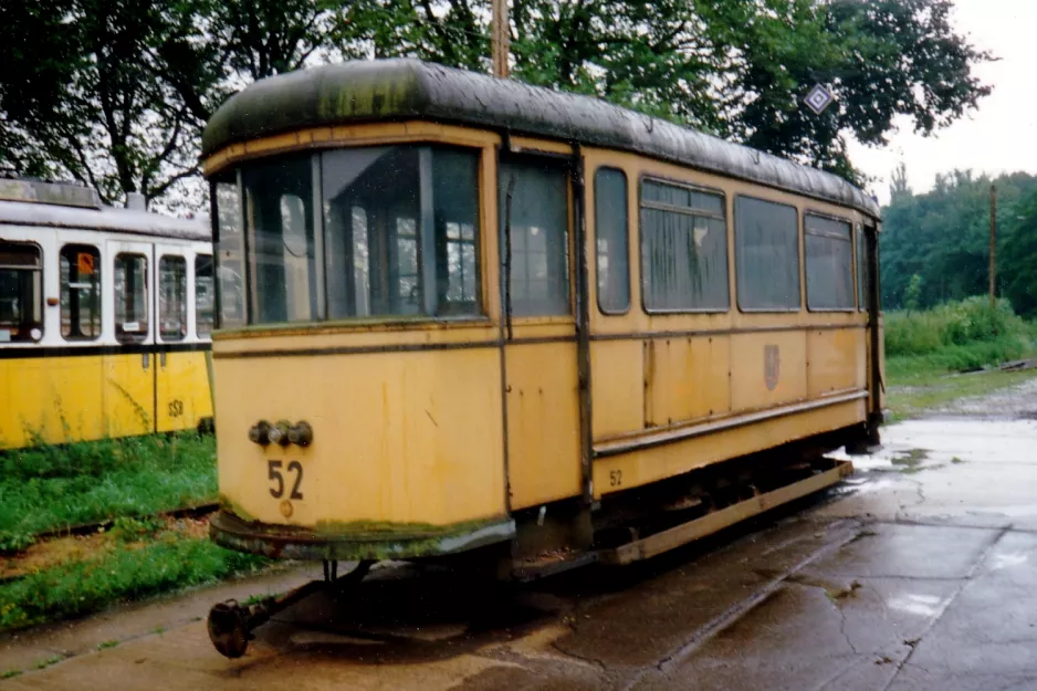 Hannover sidecar 52 outside Straßenbahn-Museum (1993)