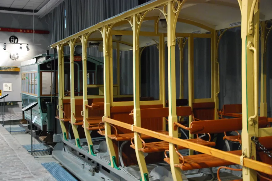 Helsinki open sidecar 243 in Tram Museum (2011)