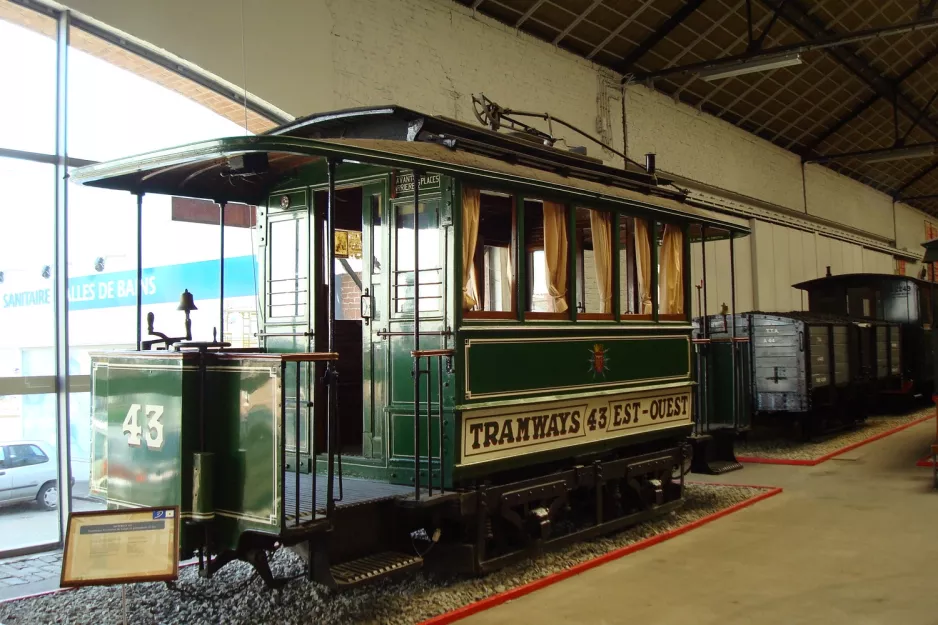 Liège railcar 43 in Musée des Transports en Commun (2010)