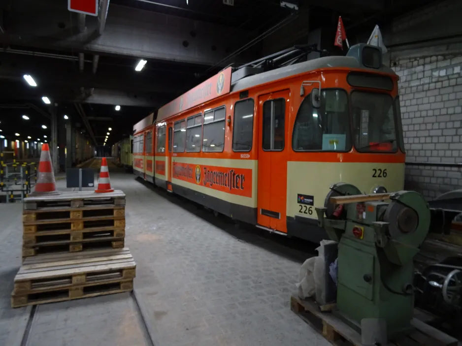 Mainz museum tram 226 inside Kreyßigstraße (2024)