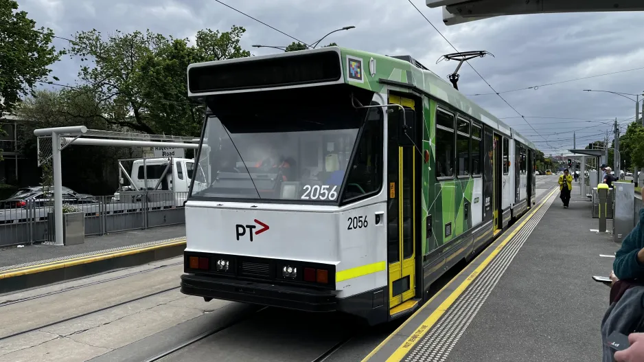 Melbourne articulated tram 2056 by Royal Childrens Hospital (2024)