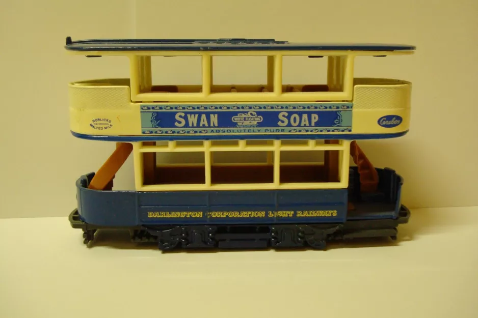 Model tram: Side. With advertising for "Swan Soap"
(1987)