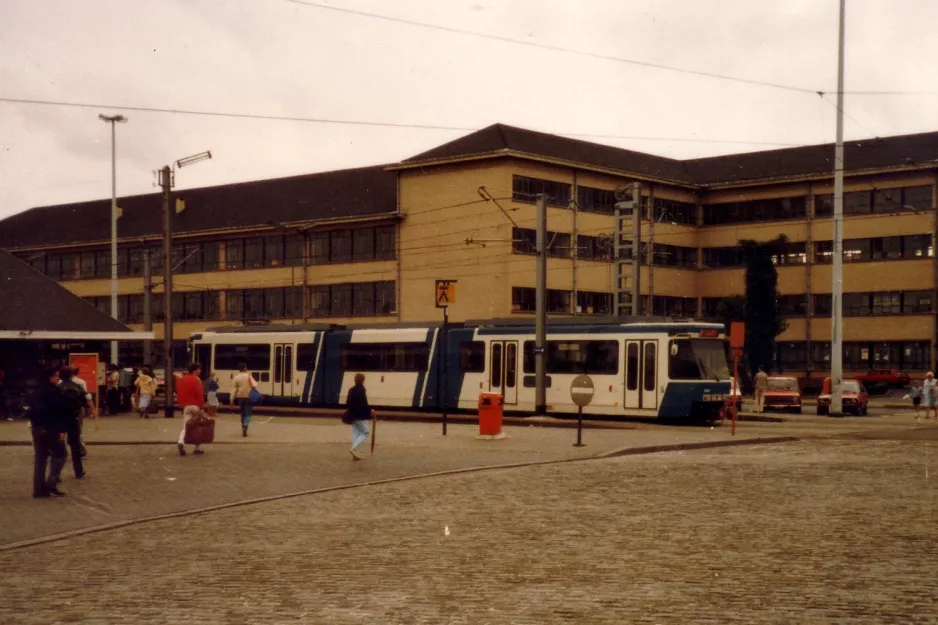 Ostend De Kusttram with articulated tram 6103 at Station (1982)