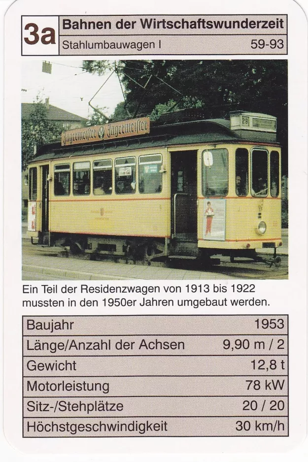 Playing card: 3a Bahnen der Wirtschaftswunderzeit
(2002)