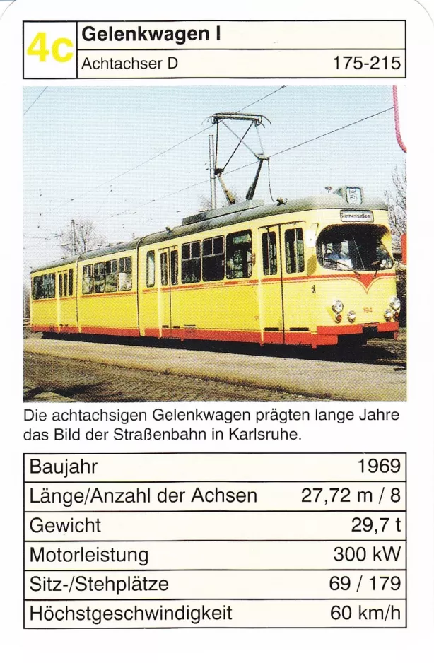 Playing card: 4c Gelenkwagen I
(2002)