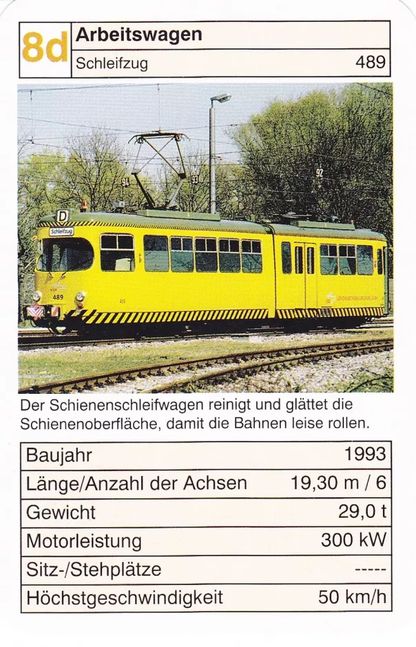 Playing card: 8d Arbeitswagen
(2002)