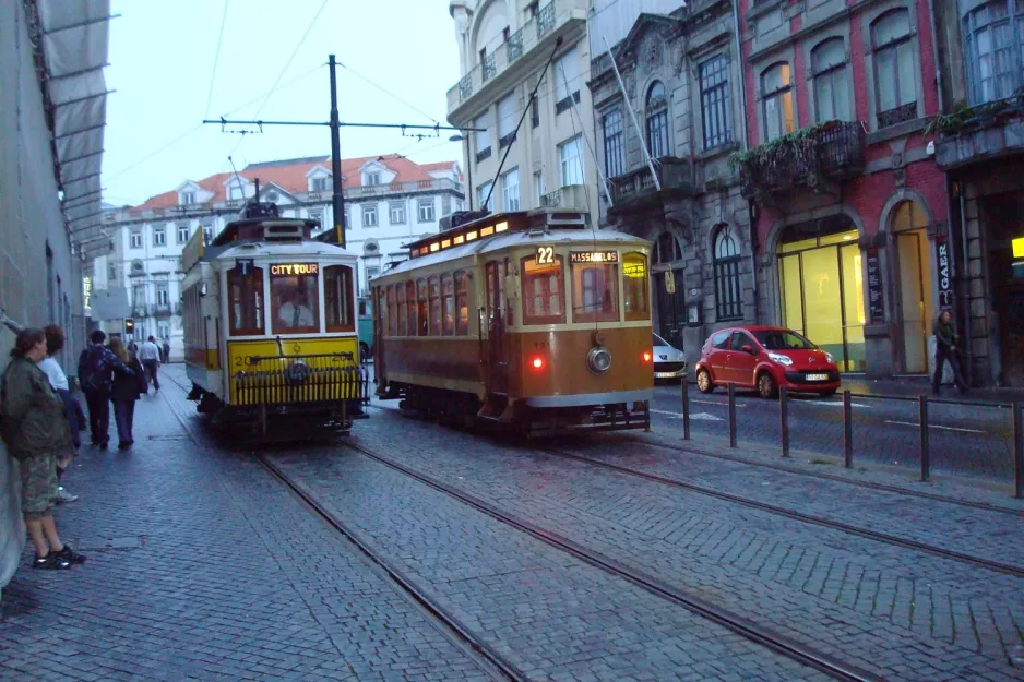 Porto Tram City Tour with railcar 203 on Rua de Augusto Rosa (2008)