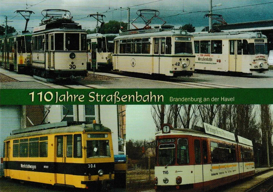 Postcard: 110 Jahre Straßenbahn Brandenburg an der Havel (2007)