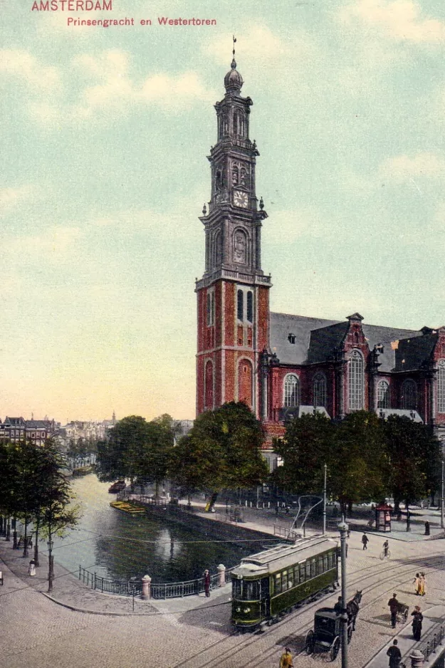 Postcard: Amsterdam on Prisengracht (1905)