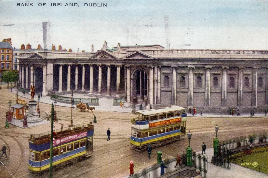 Postcard: Bank of Irland, Dublin (1900)