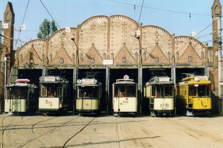 Postcard: Berlin horse tram 573 by Betriebshof Köpenick (1990)