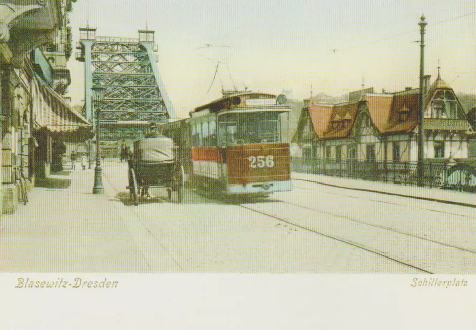 Postcard: Blasewitz-Dresden Schillerplatz (1915)