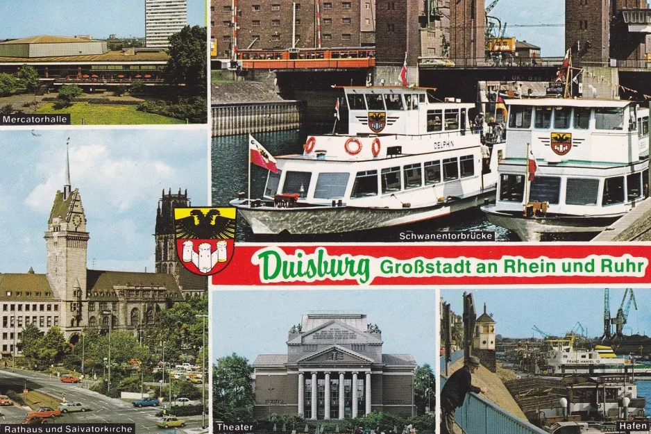 Postcard: Duisburg Großstadt an Rhein und Ruhr
 (1970)