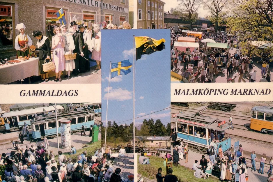 Postcard: Gammeldags Malmköping marknad
 (1970)