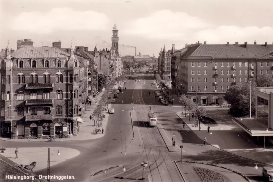 Postcard: Hälsingborg. Drottninggatan. (1960)