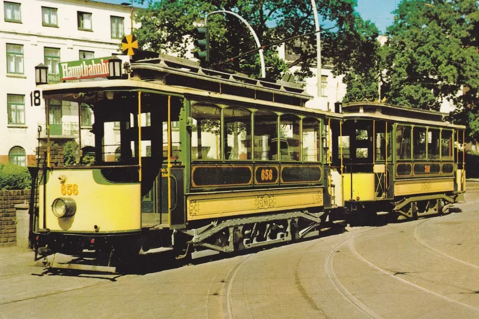 Postcard: Hamburg railcar 656 at Bahrenfeld (1978)