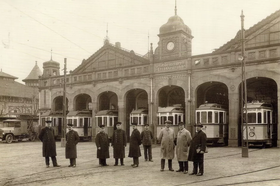 Postcard: Heidelberg railcar 83 by Betriebshof Bergheim (1928)