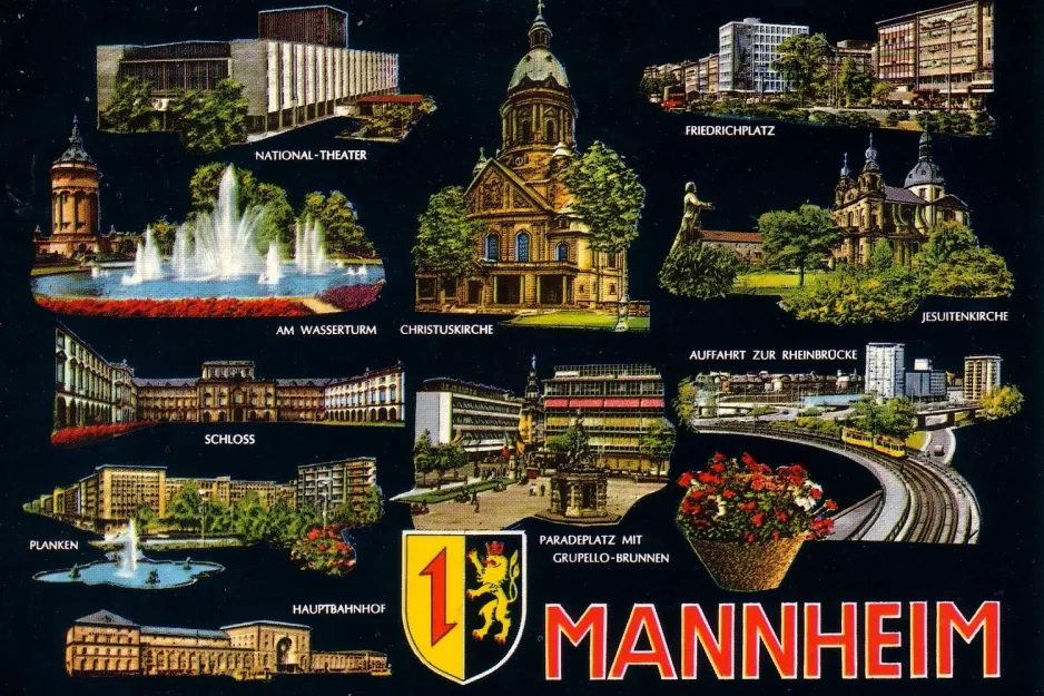 Postcard: Mannheim.
 (1958)